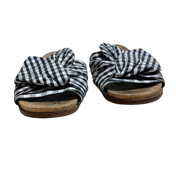 Sam Edelman Black & White Gingham Print Heidi Sandal US 8.5 - Picture 2 of 8